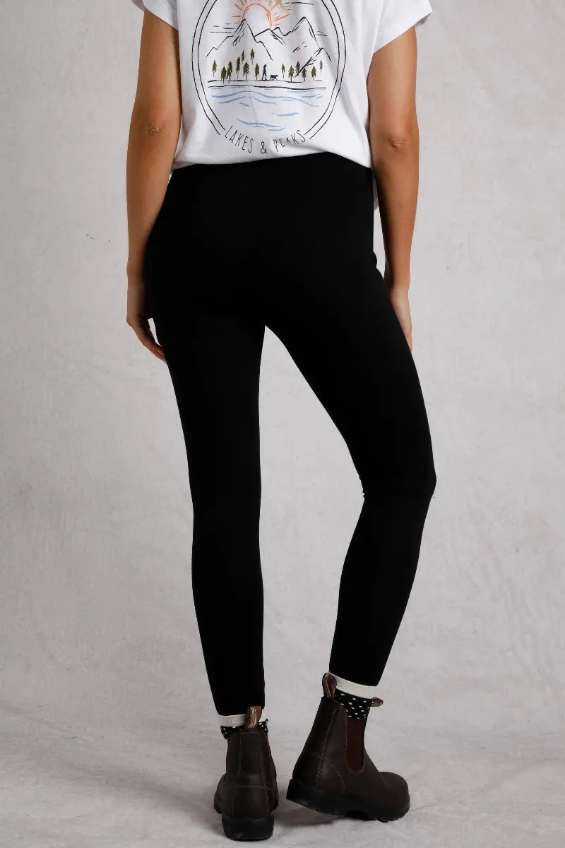 Lilliane High Waisted Leggings Black